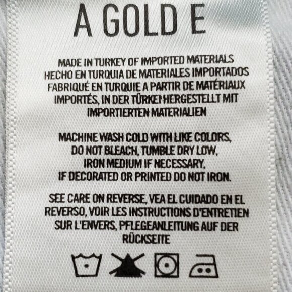 AGOLDE Jaden High Rise Button Fly Cut Off Distressed Denim Shorts Size 25 - Picture 13 of 14